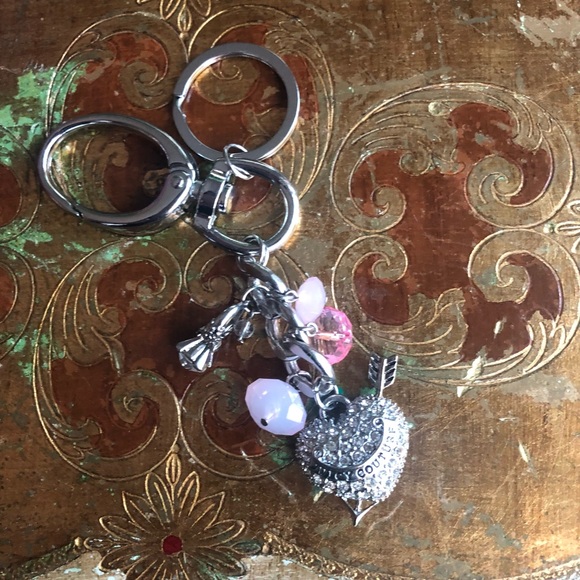 💐- 👑🎀Juicy Couture - Bling & Heart Bag Charm/ Keychain